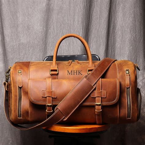 personalised men's travel bag.